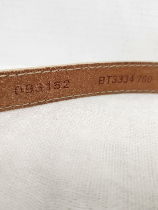 Fossil Womens Medium Mustard Yellow Skinny Belt Leather - Picture 4 of 9